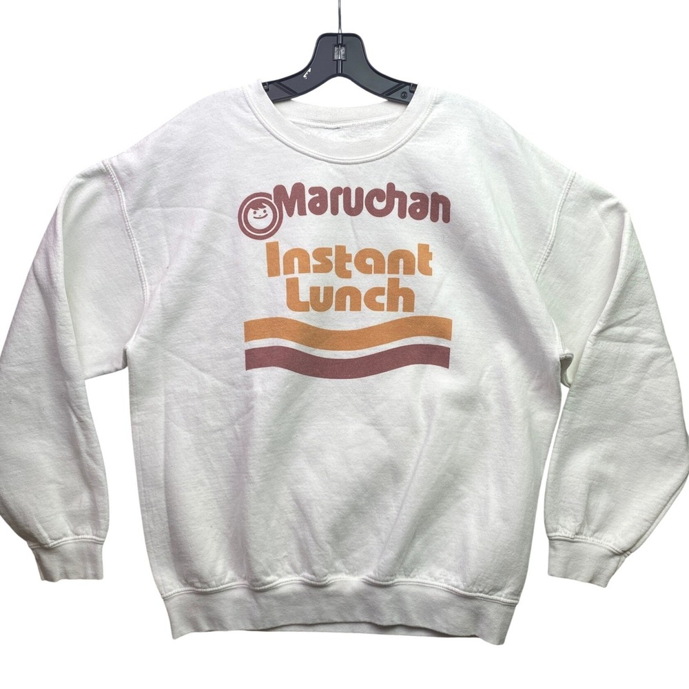 Maruchan Instant Lunch Sweatshirt Mens Medium Spell Out Logo Grunge Streetwear